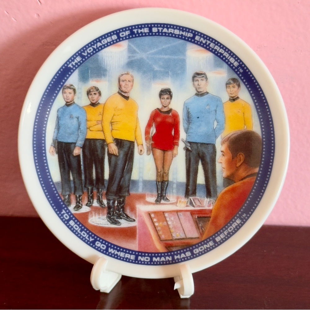 Vintage Star Trek 1991 Hamilton Collection Collector Plate Original Series